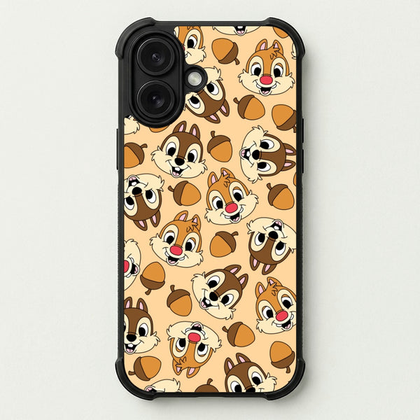 Cute Squirrels And Acorns Pattern Phone Case — Bumper case