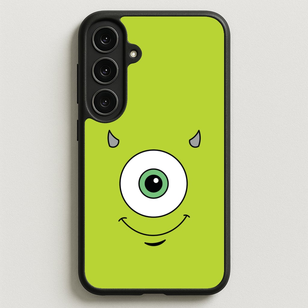 Green Monster Face Phone Case for Galaxy S25FE