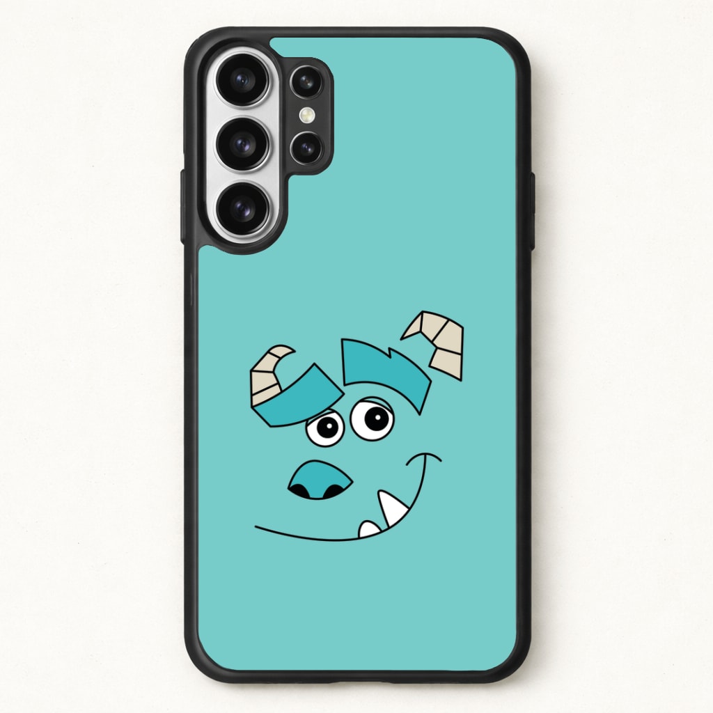 Blue Monster Face Phone Case for Galaxy S26 Ultra