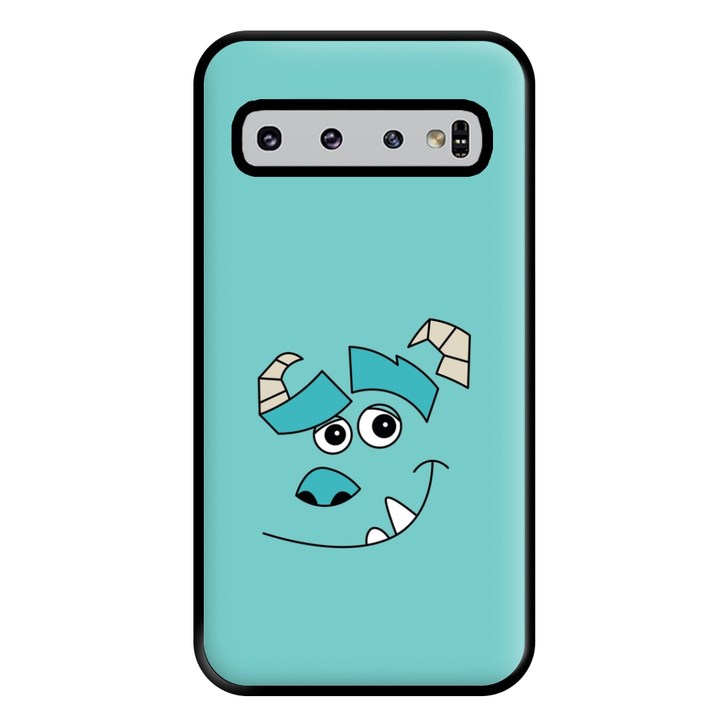 Blue Monster Face Phone Case for Galaxy S10 Plus
