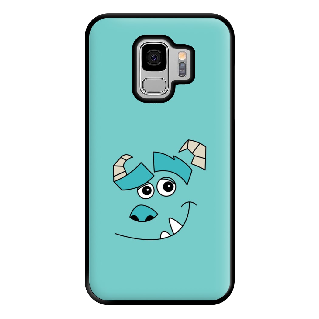 Blue Monster Face Phone Case for Galaxy S9 Plus