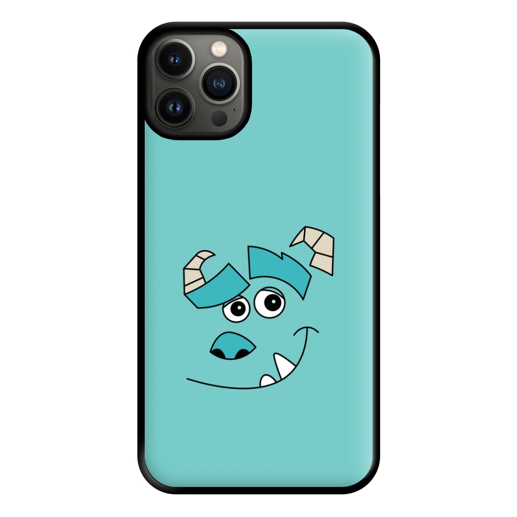 Blue Monster Face Phone Case for iPhone 13
