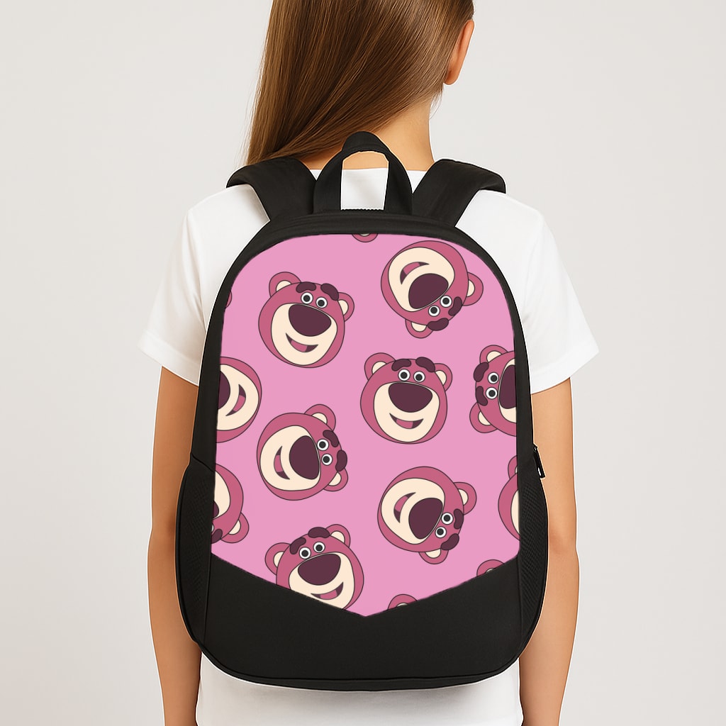 Cherry Bear Pattern Large School Bag