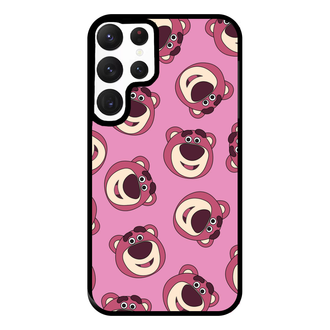 Cherry Bear Pattern Phone Case for Galaxy S22 Ultra