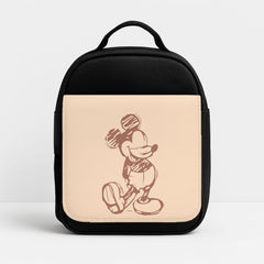 Sketched Mouse Outline Beige Lunchbox