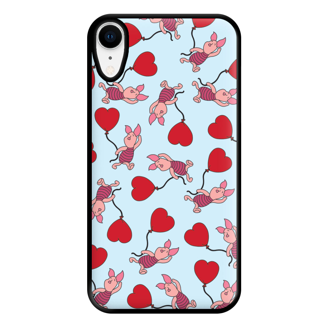 Baby Pig With Balloon Pattern Phone Case for iPhone XR