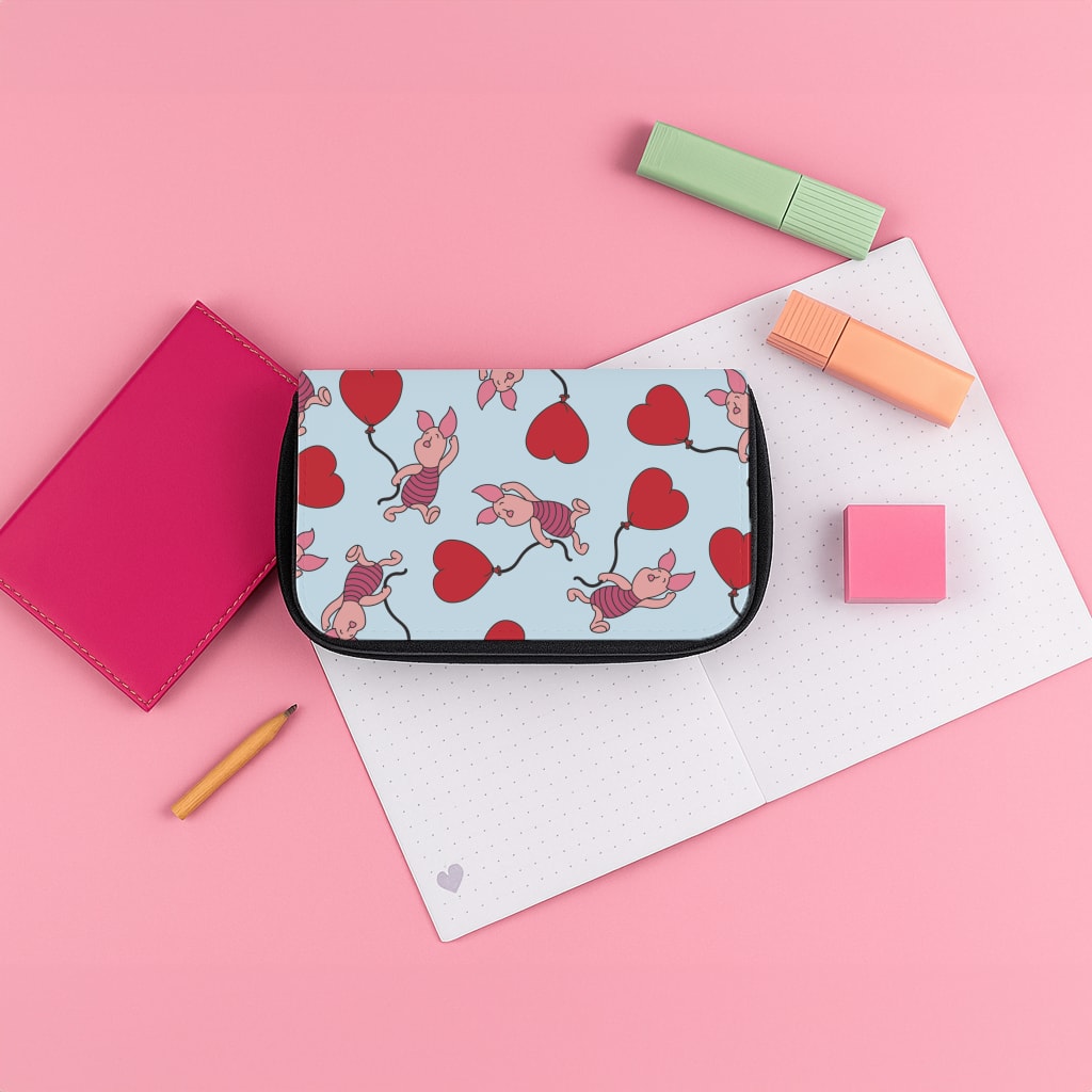 Baby Pig With Balloon Pattern Pencil Case