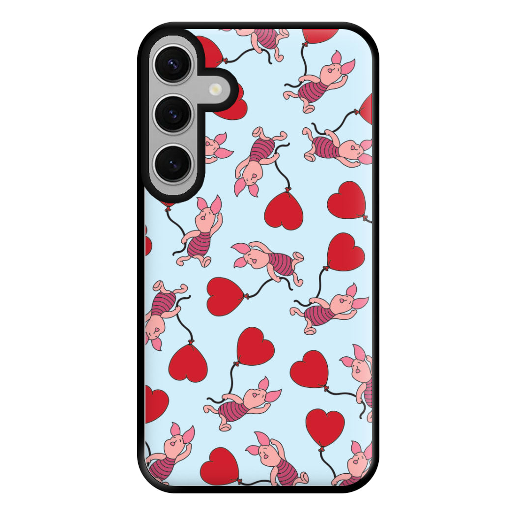 Baby Pig With Balloon Pattern Phone Case for Galaxy S24FE