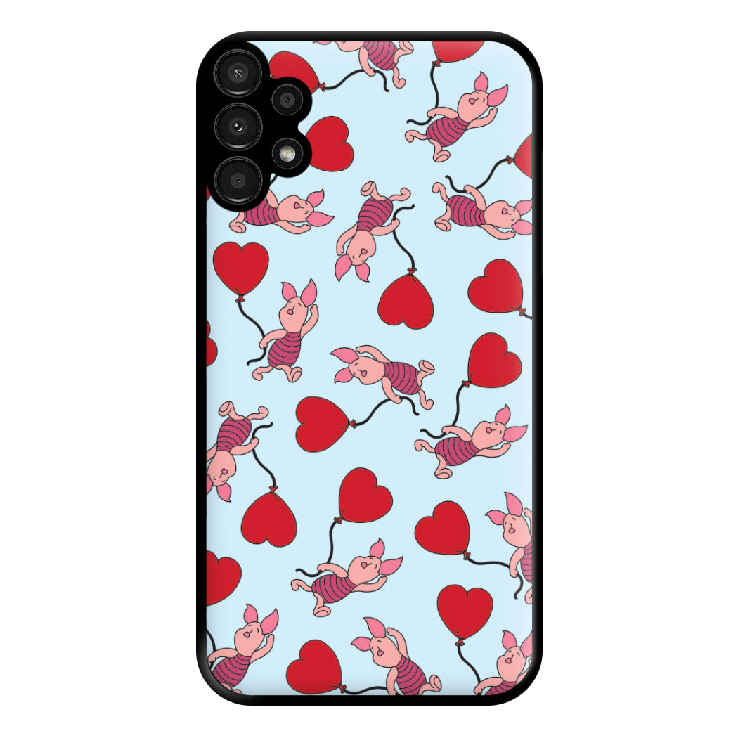 Baby Pig With Balloon Pattern Phone Case for Galaxy A13