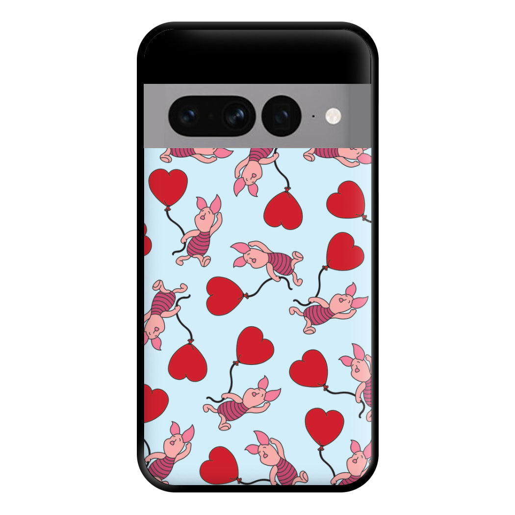 Baby Pig With Balloon Pattern Phone Case for Google Pixel 7 Pro