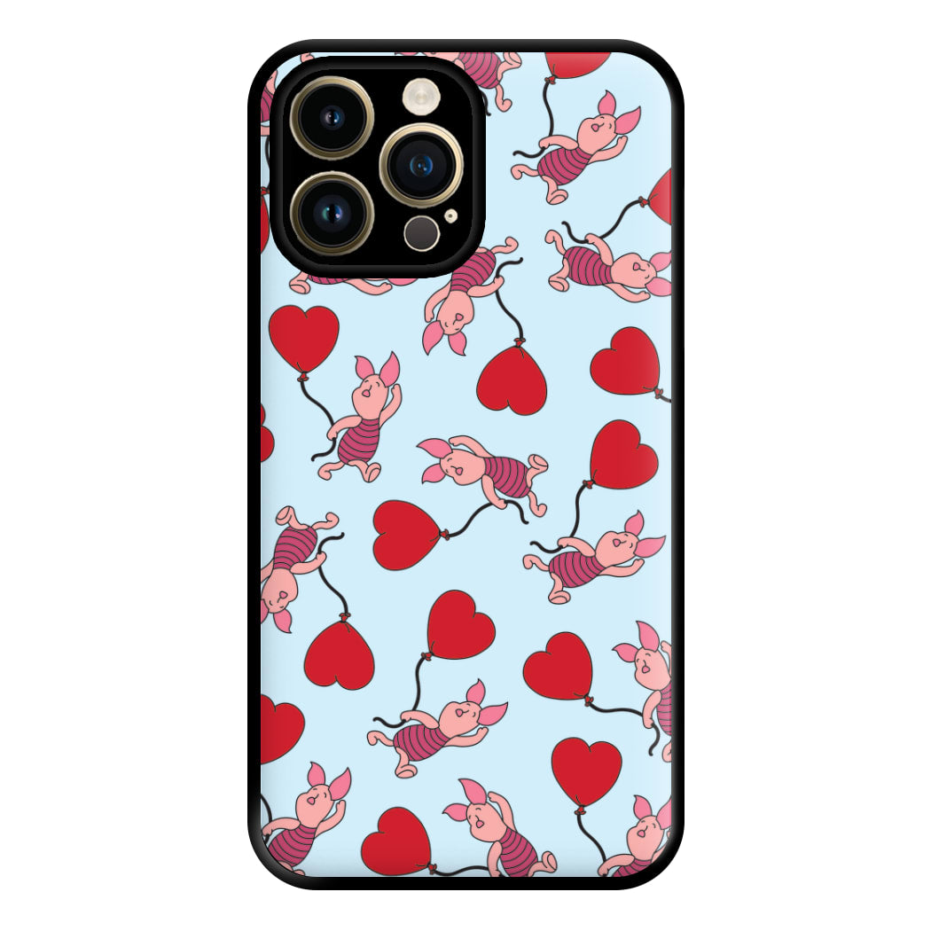 Baby Pig With Balloon Pattern Phone Case for iPhone 14 Pro Max