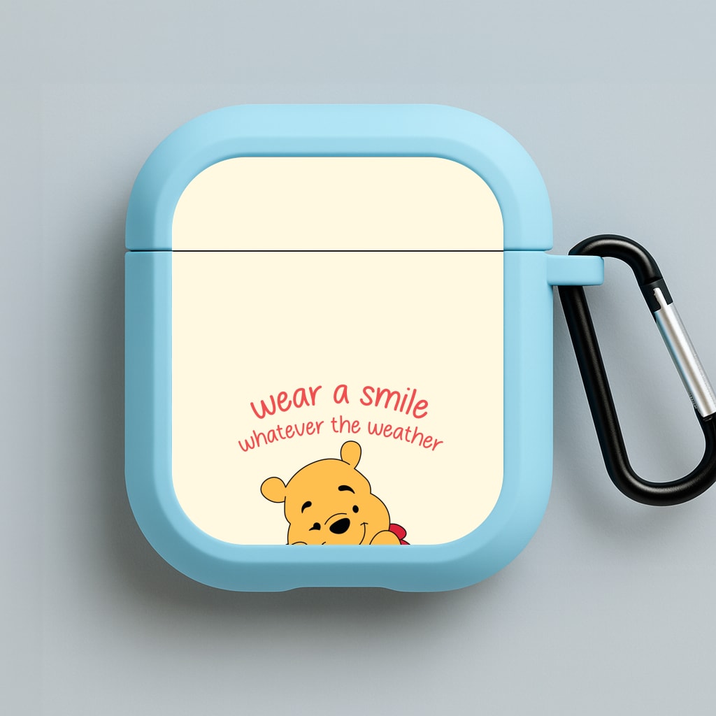 Wear A Smile Whatever The Weather Blue AirPods Case