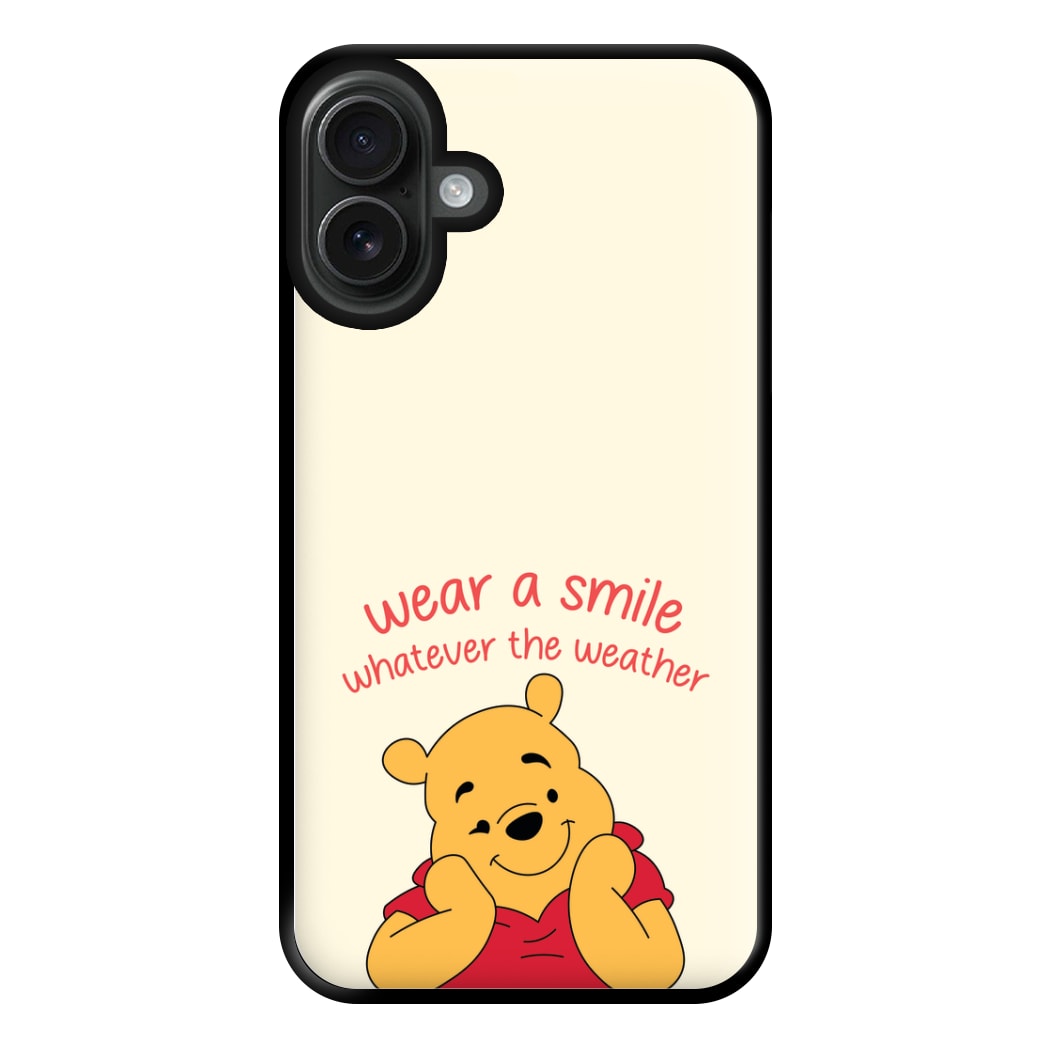 Wear A Smile Whatever The Weather Phone Case for iPhone 16 Plus