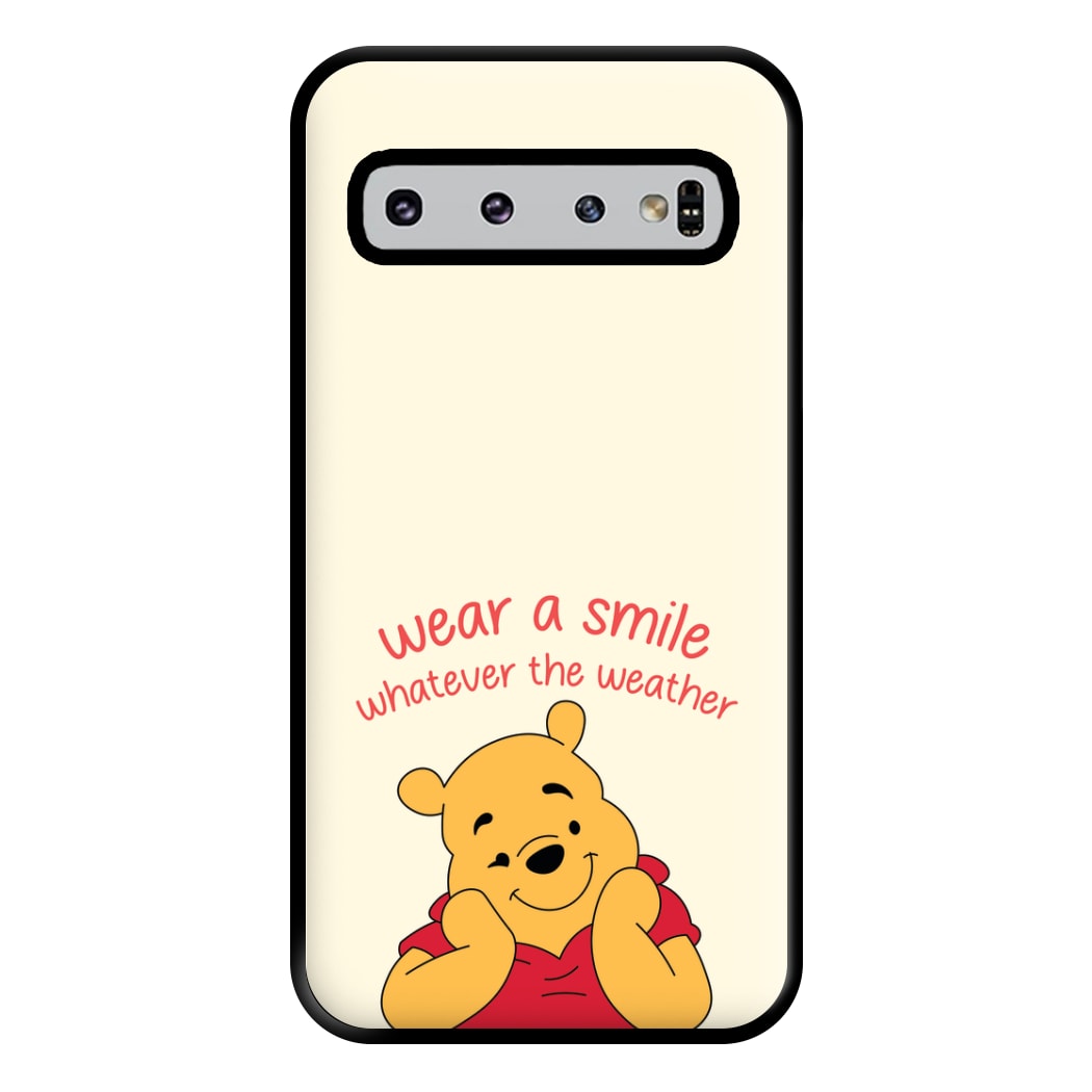 Wear A Smile Whatever The Weather Phone Case for Galaxy S10 Plus