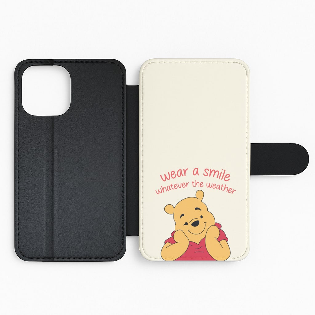 Wear A Smile Whatever The Weather  Flip Phone Case