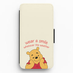 Wear A Smile Whatever The Weather Flip / Wallet Phone Case