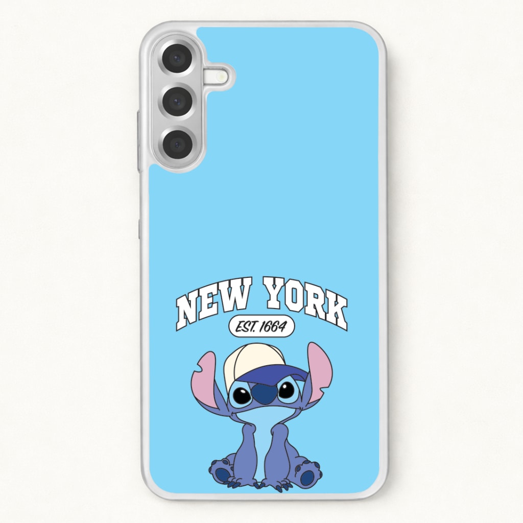 New York Blue Alien Phone Case for Galaxy A17