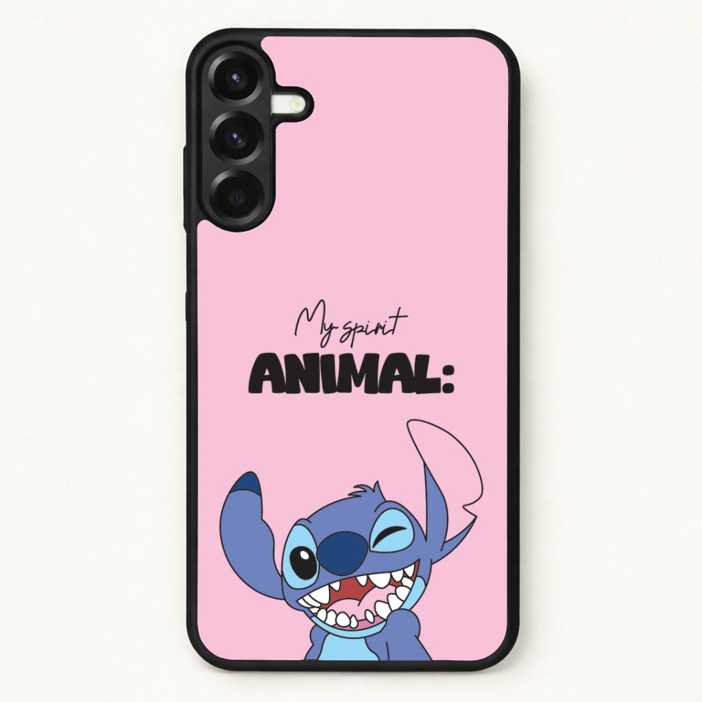 My Sprit Animal Blue Alien Phone Case for Galaxy A17