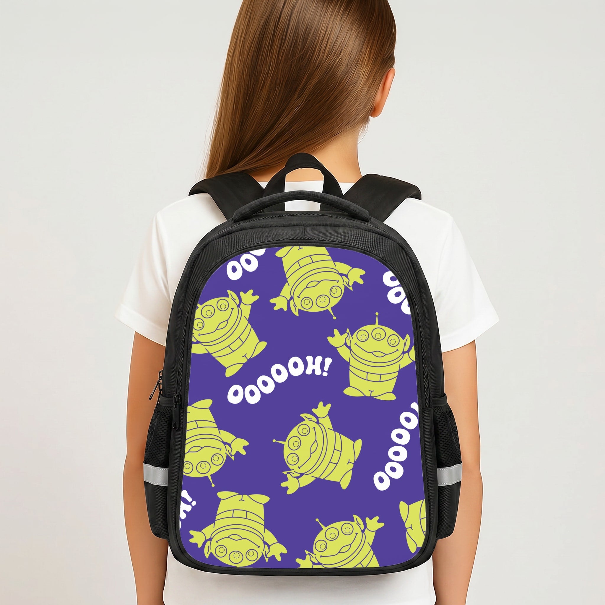 Toy Aliens Silhouette Pattern Backpack