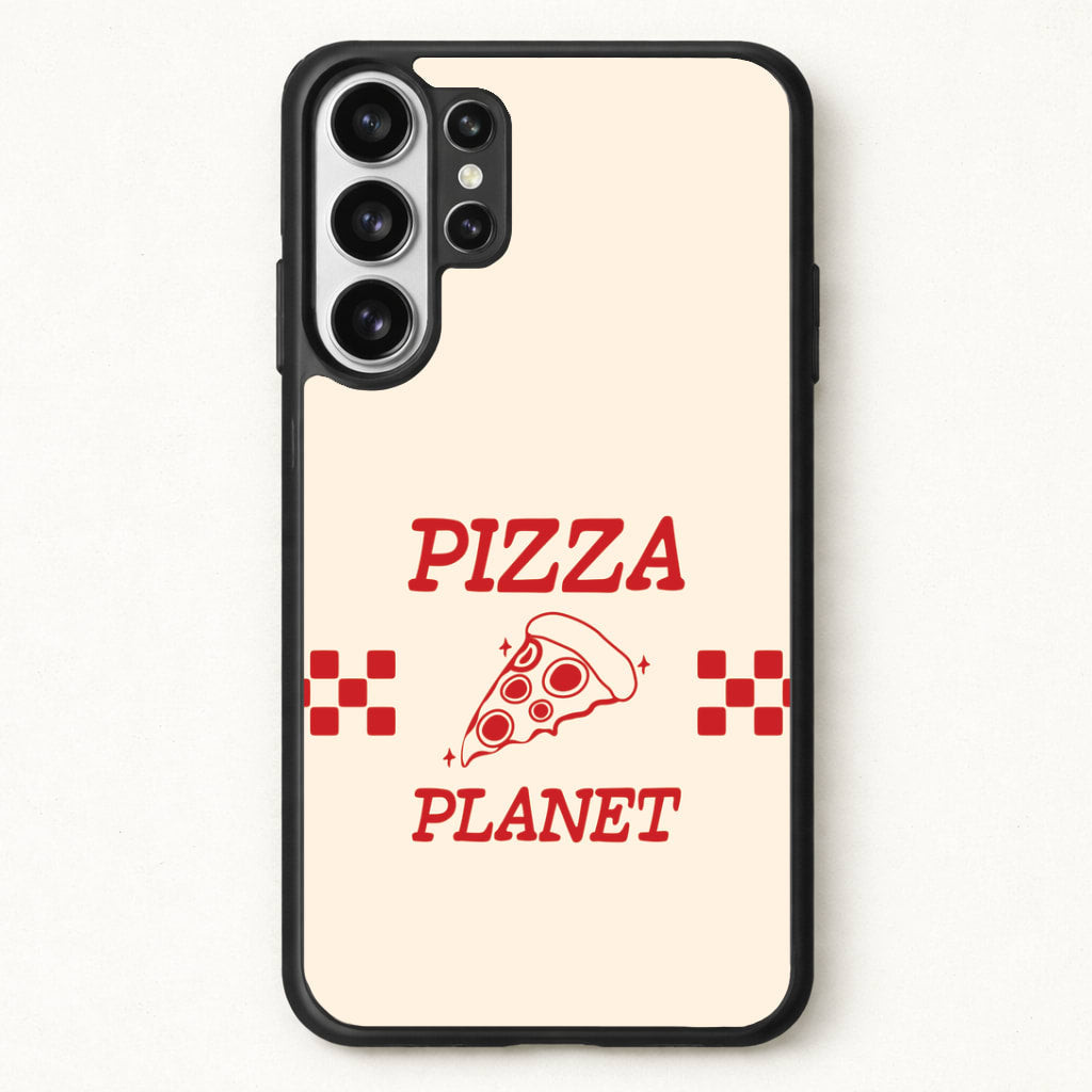 Retro Pizza Planet Phone Case for Galaxy S26 Ultra