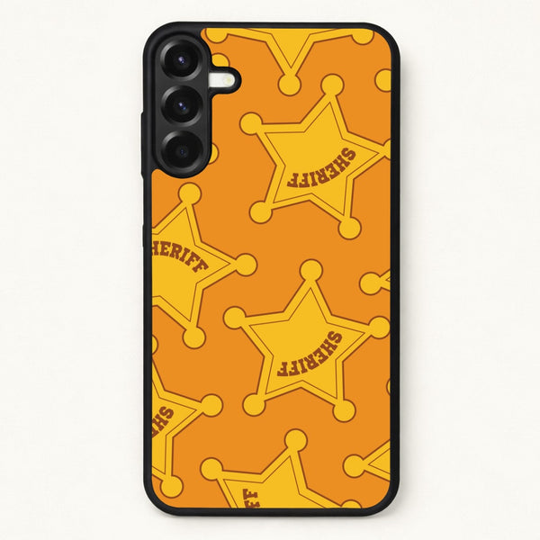 Sheriff Badge Pattern Phone Case for Galaxy A37