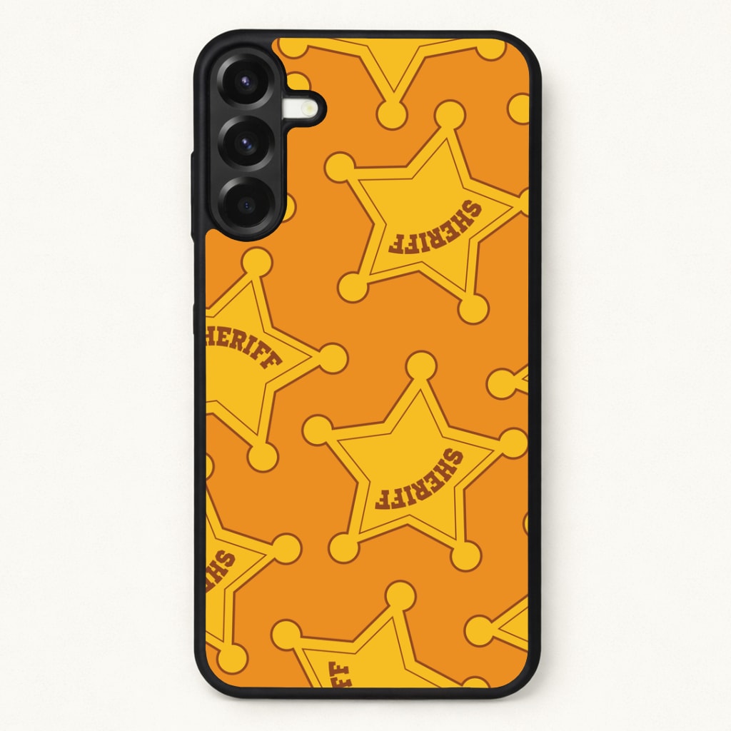 Sheriff Badge Pattern Phone Case for Galaxy A17
