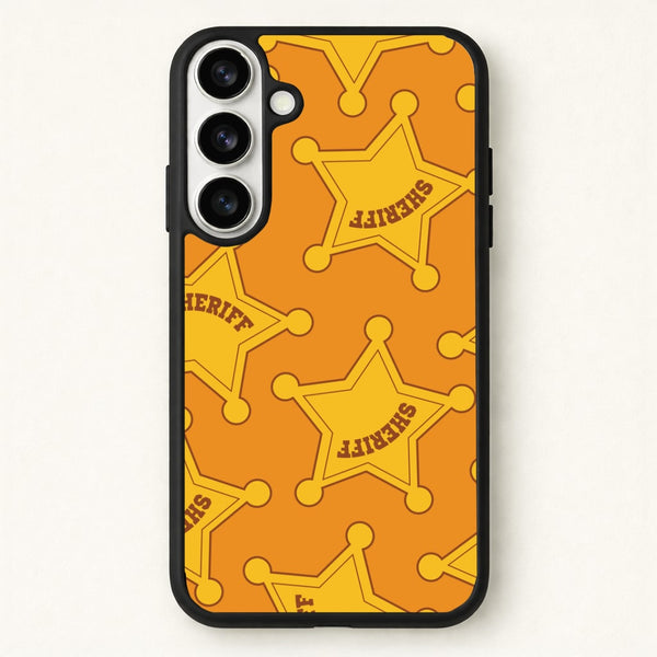 Sheriff Badge Pattern Phone Case for Galaxy S26 Plus