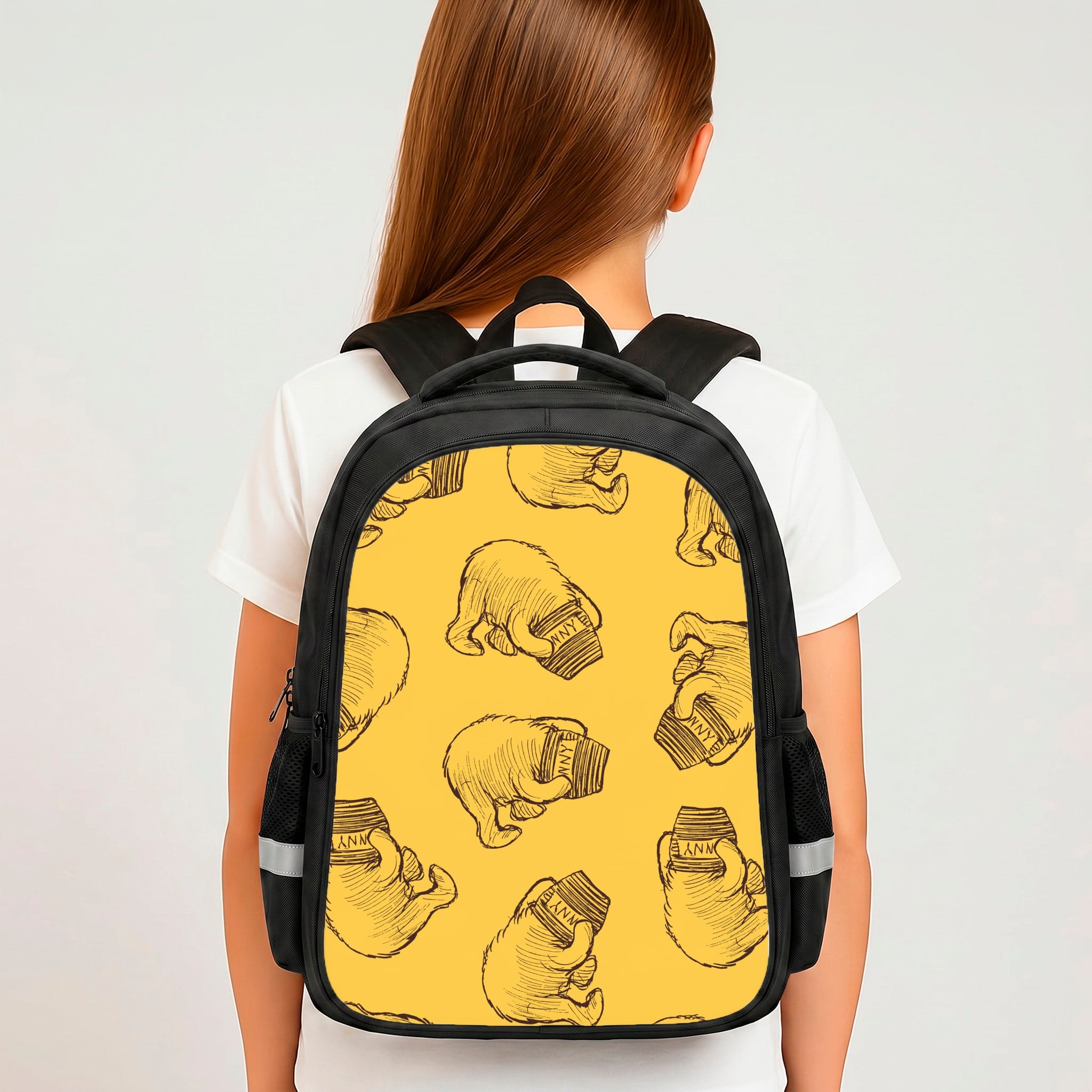 Winnie Honey Pot Pattern Backpack