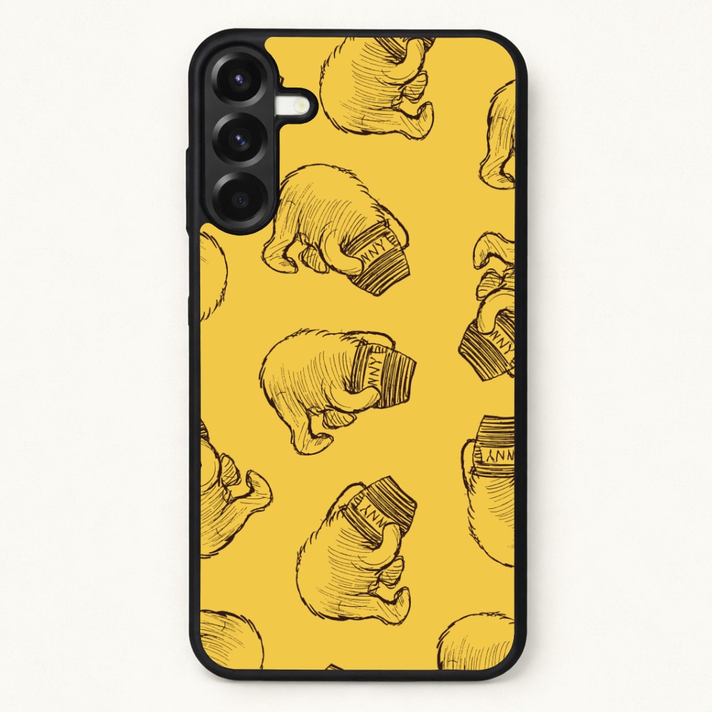 Winnie Honey Pot Pattern Phone Case for Galaxy A57