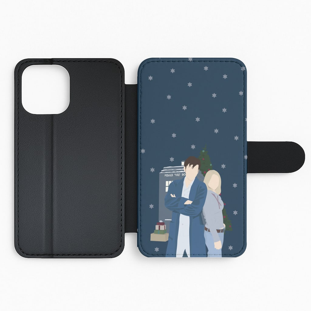 Rose And The Doctor Flip Phone Case
