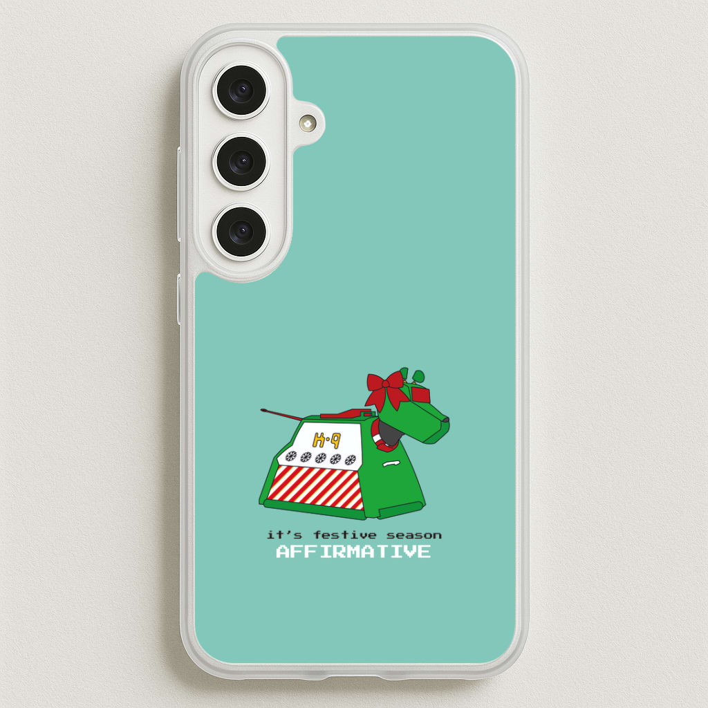 K9 Festive Season - Doctor Who Phone Case for Galaxy S25FE