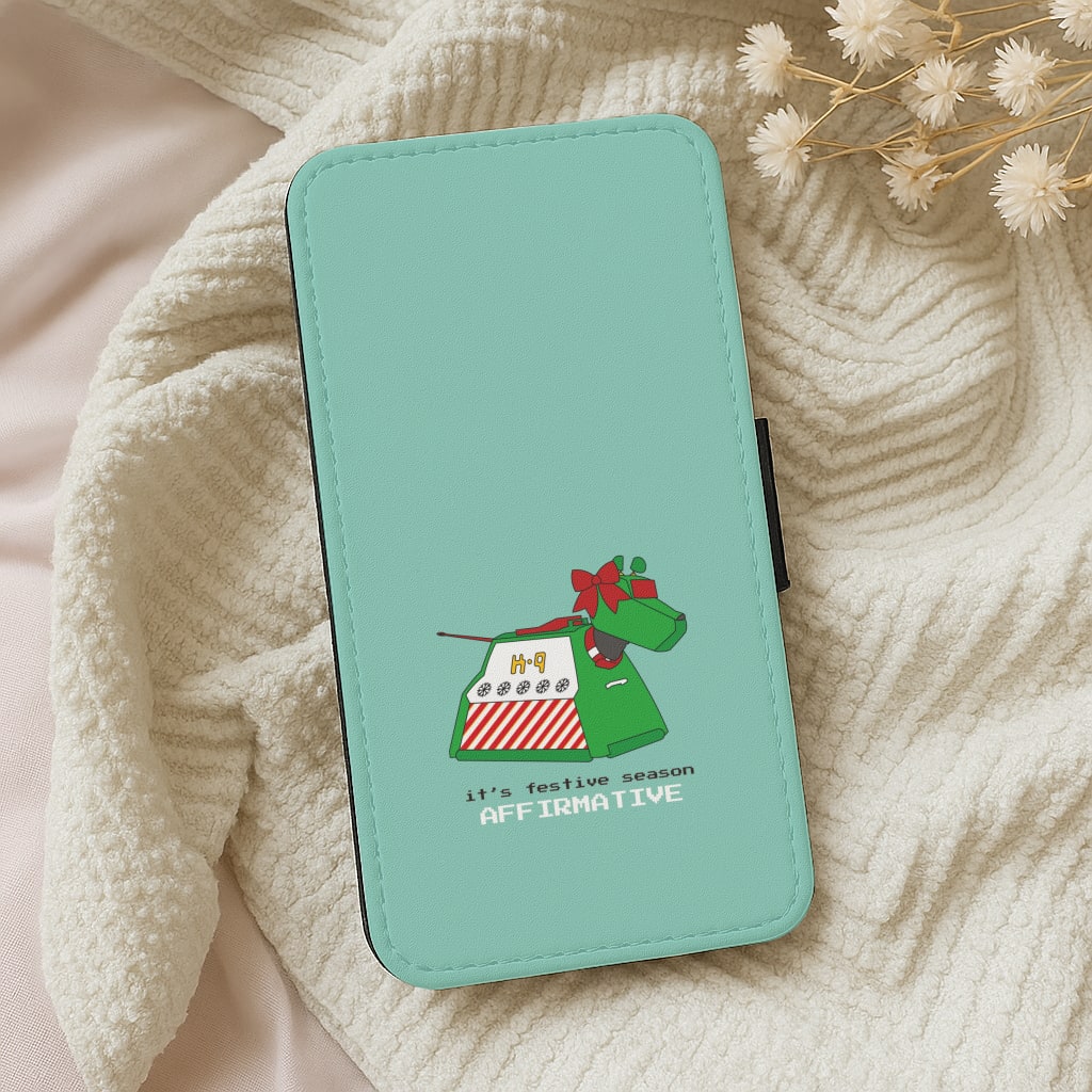 K9 Festive Season - Doctor Who Wallet Phone Case