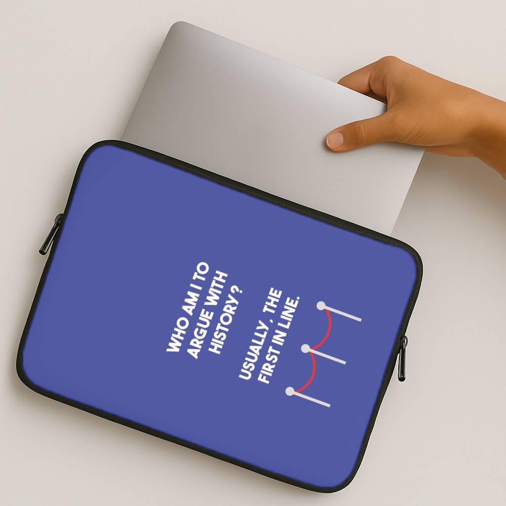 Who Am I To Argue With History? MacBook Case