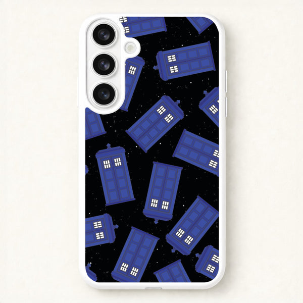 Tardis Pattern Phone Case for Galaxy S26 Plus