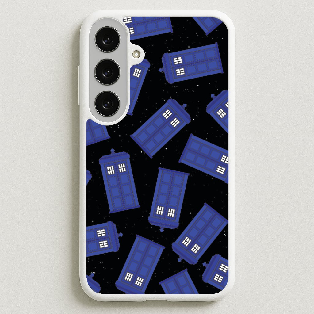 Tardis Pattern Phone Case for Galaxy S25FE