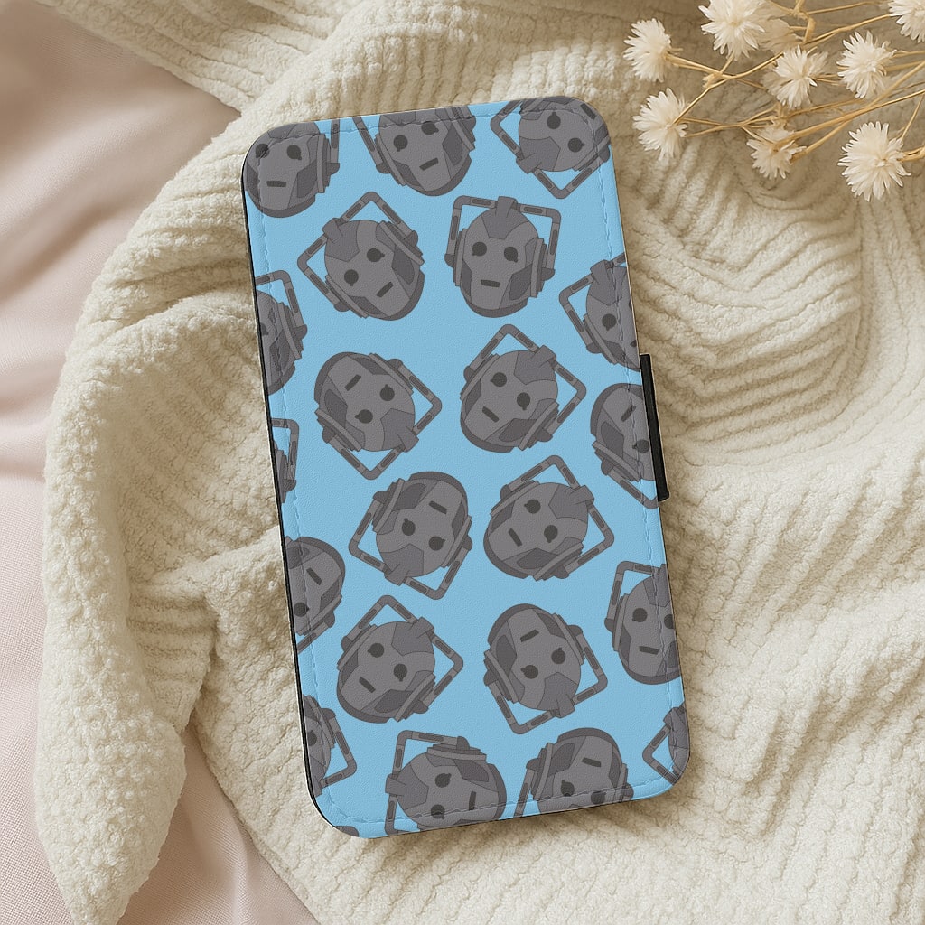 Cyberman Pattern Wallet Phone Case