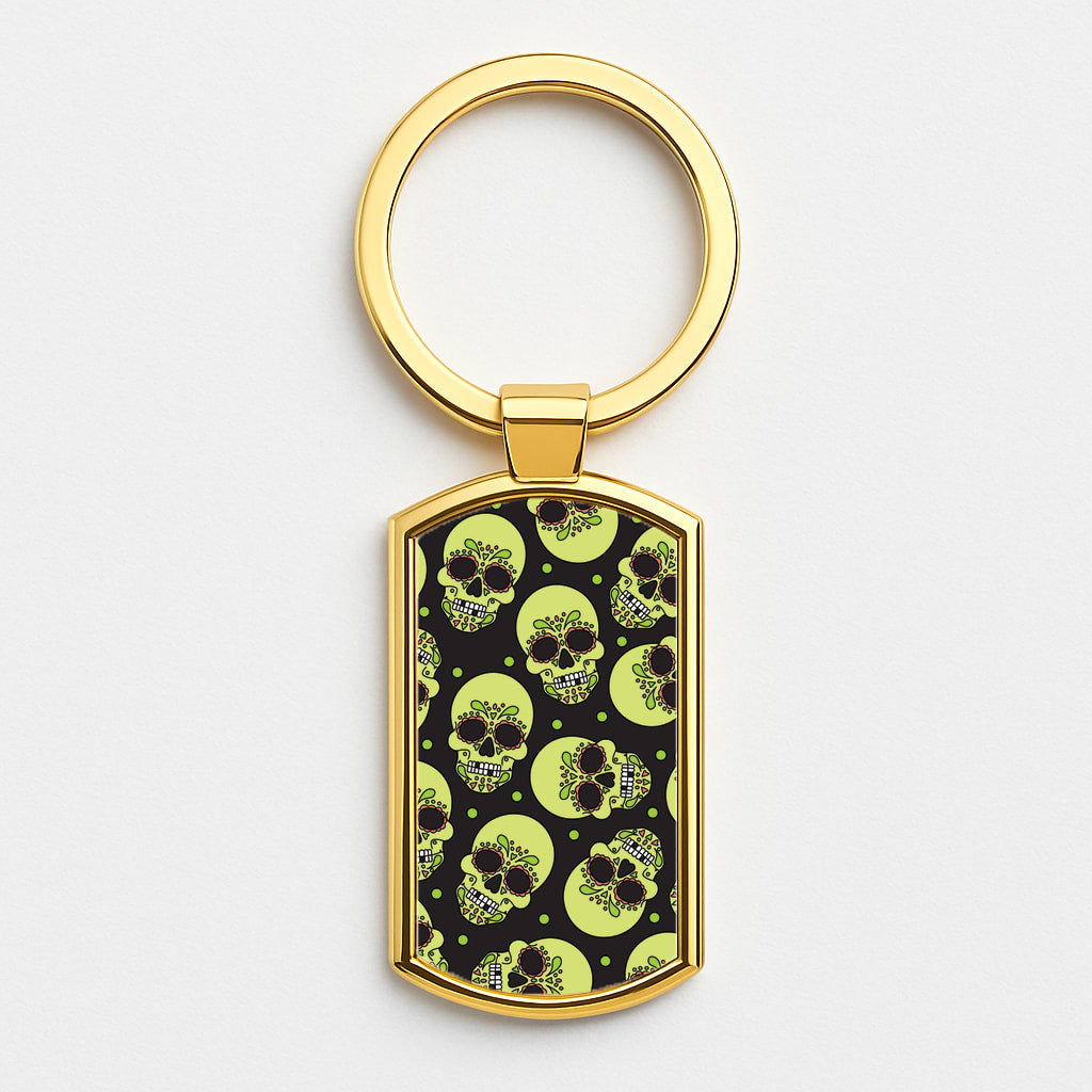 Pattern 5 Gold Keyring