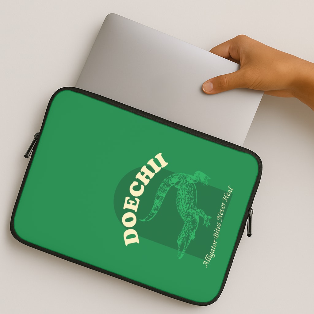 Alligator Bites Never Heal Collage MacBook Case