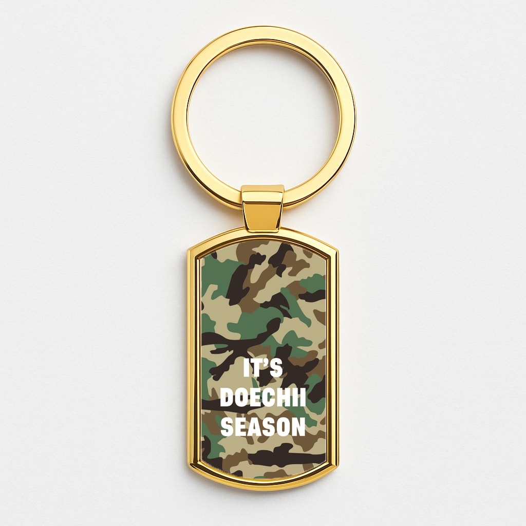 Camo Season Gold Keyring