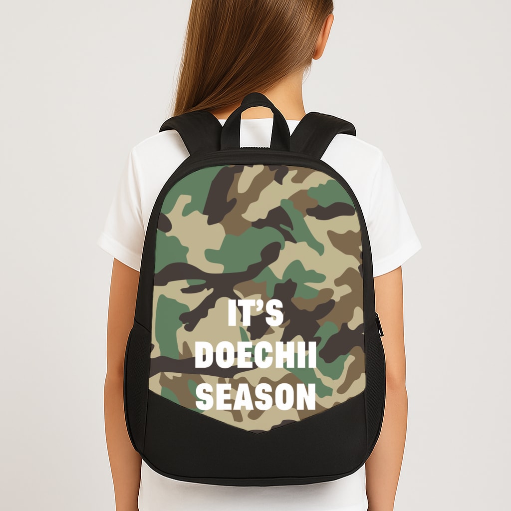 Camo Season Large School Bag