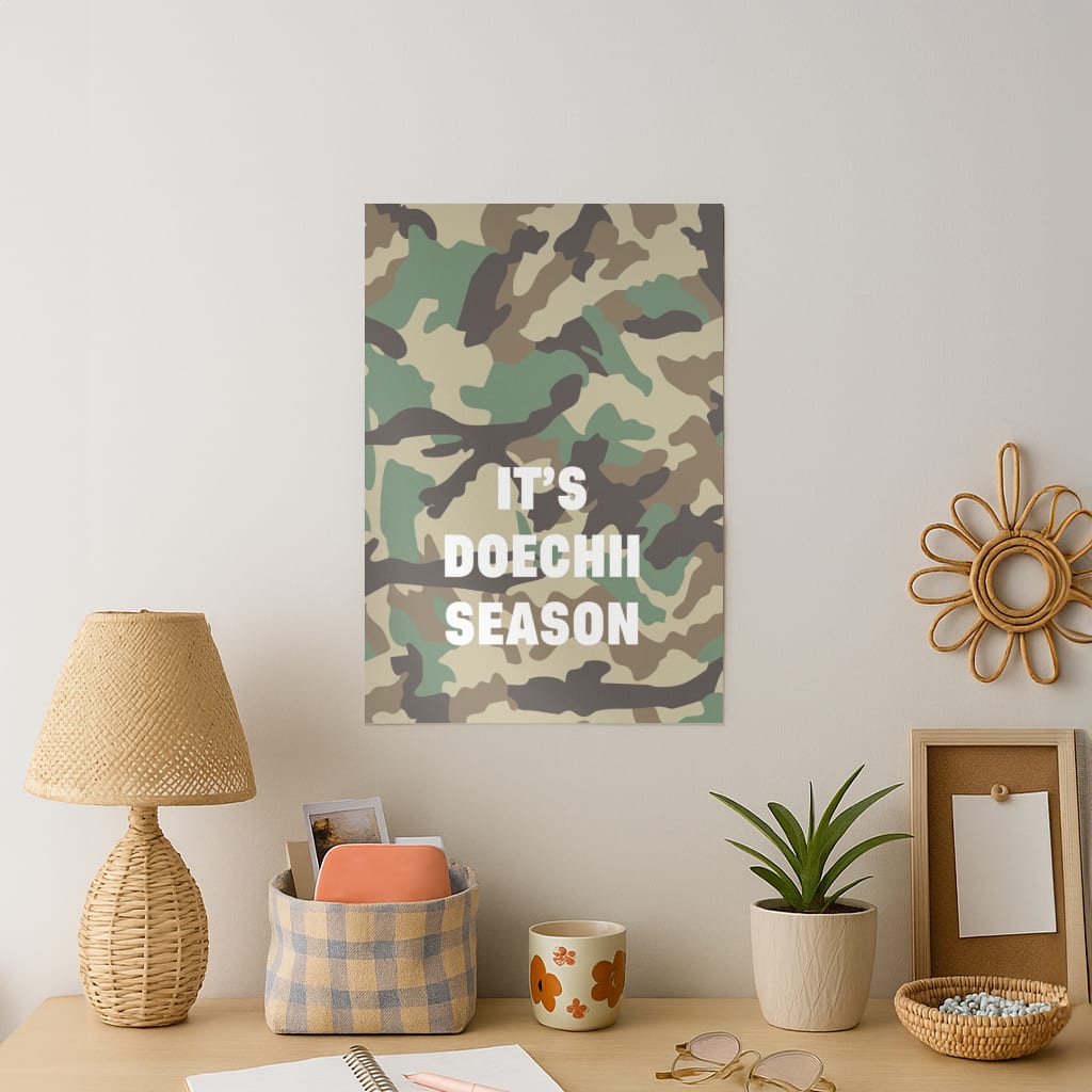 Camo Season Art Print
