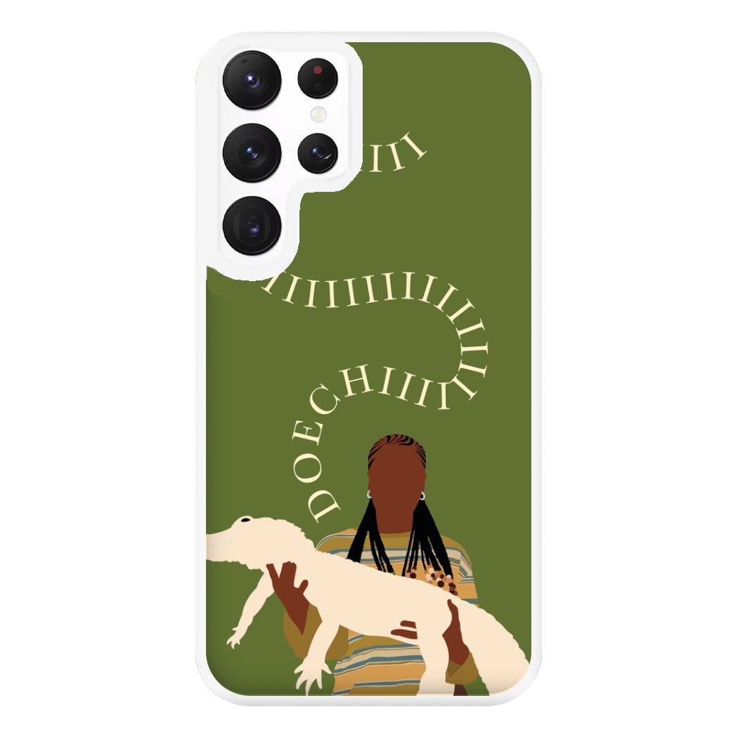 Rapper Holding Alligator Phone Case for Galaxy S22 Ultra