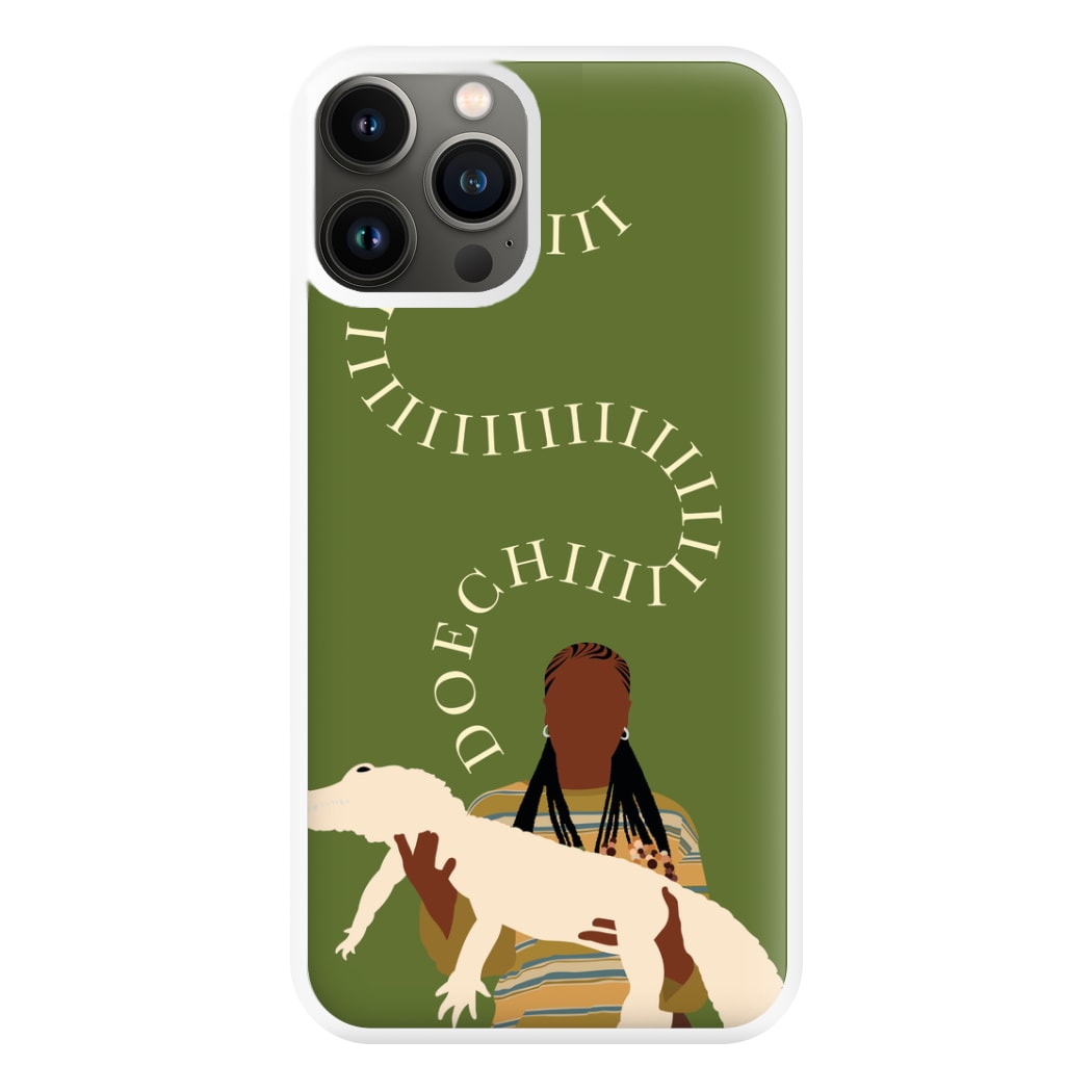 Rapper Holding Alligator Phone Case for iPhone 13 Pro Max