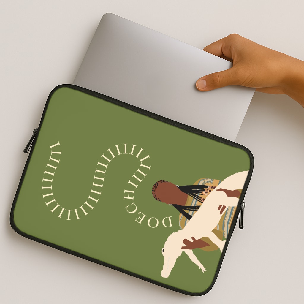 Rapper Holding Alligator MacBook Case