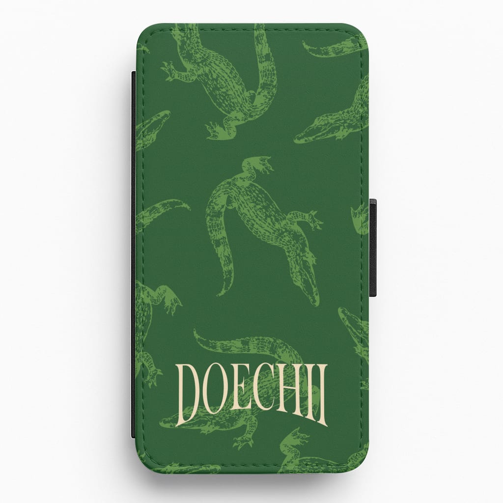 Alligator Pattern Flip / Wallet Phone Case