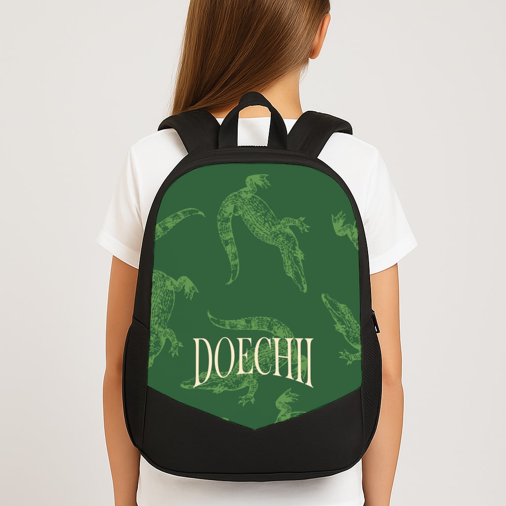 Alligator Pattern Backpack