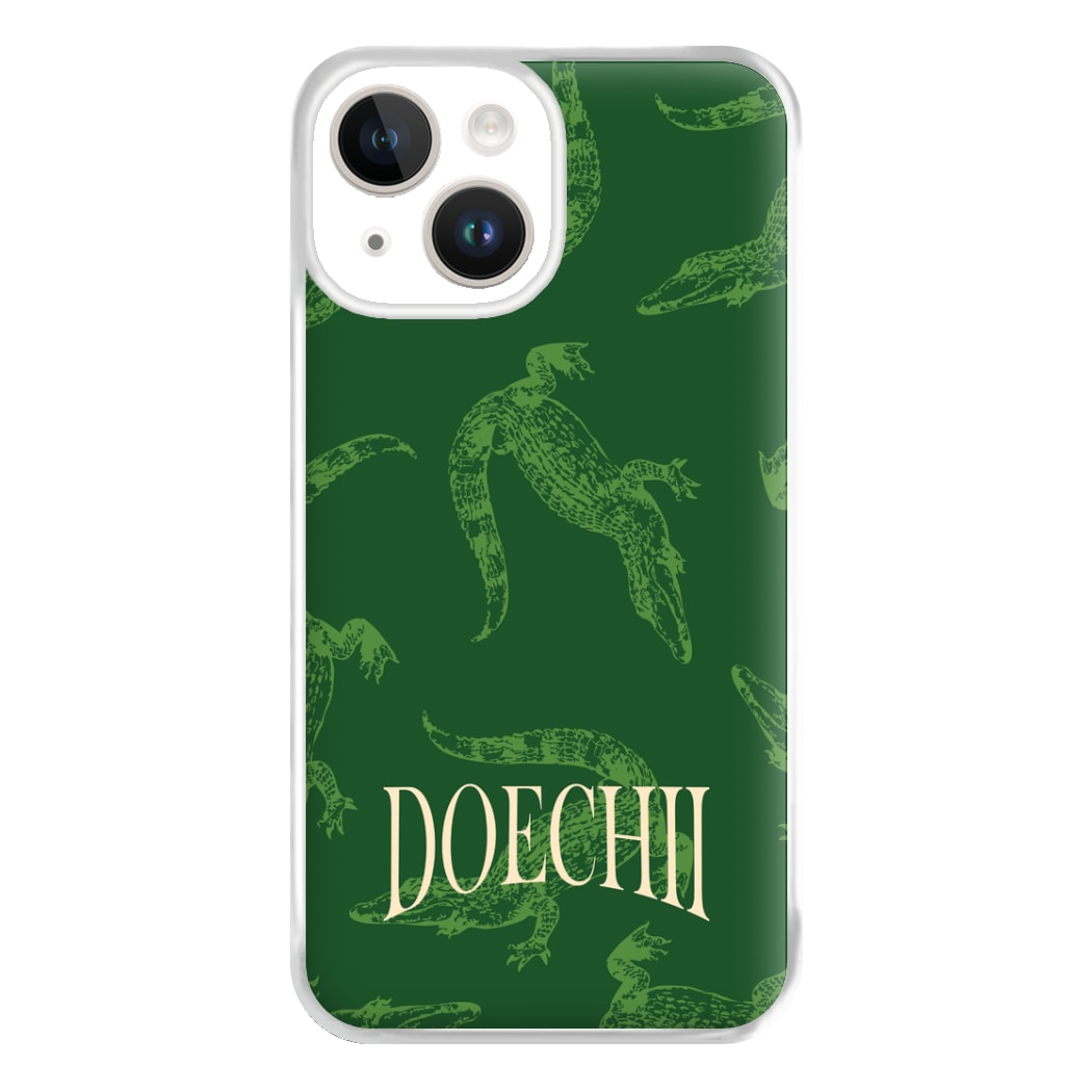 Alligator Pattern Phone Case for iPhone 14