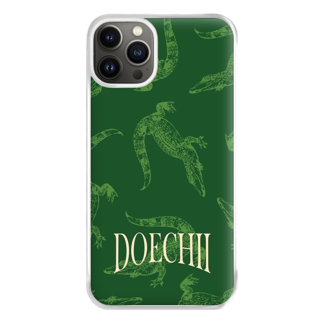Alligator Pattern Phone Case for iPhone 13