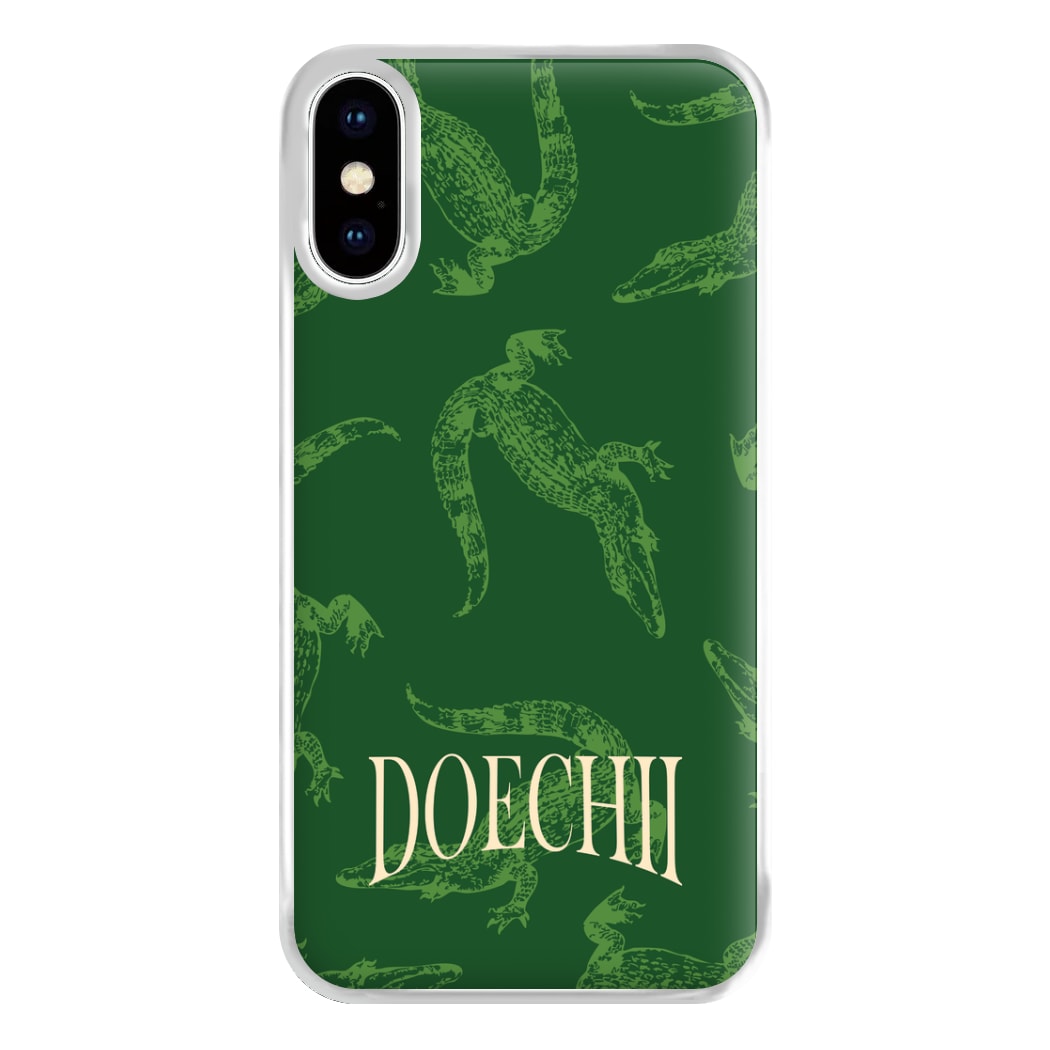 Alligator Pattern Phone Case for iPhone XS Max