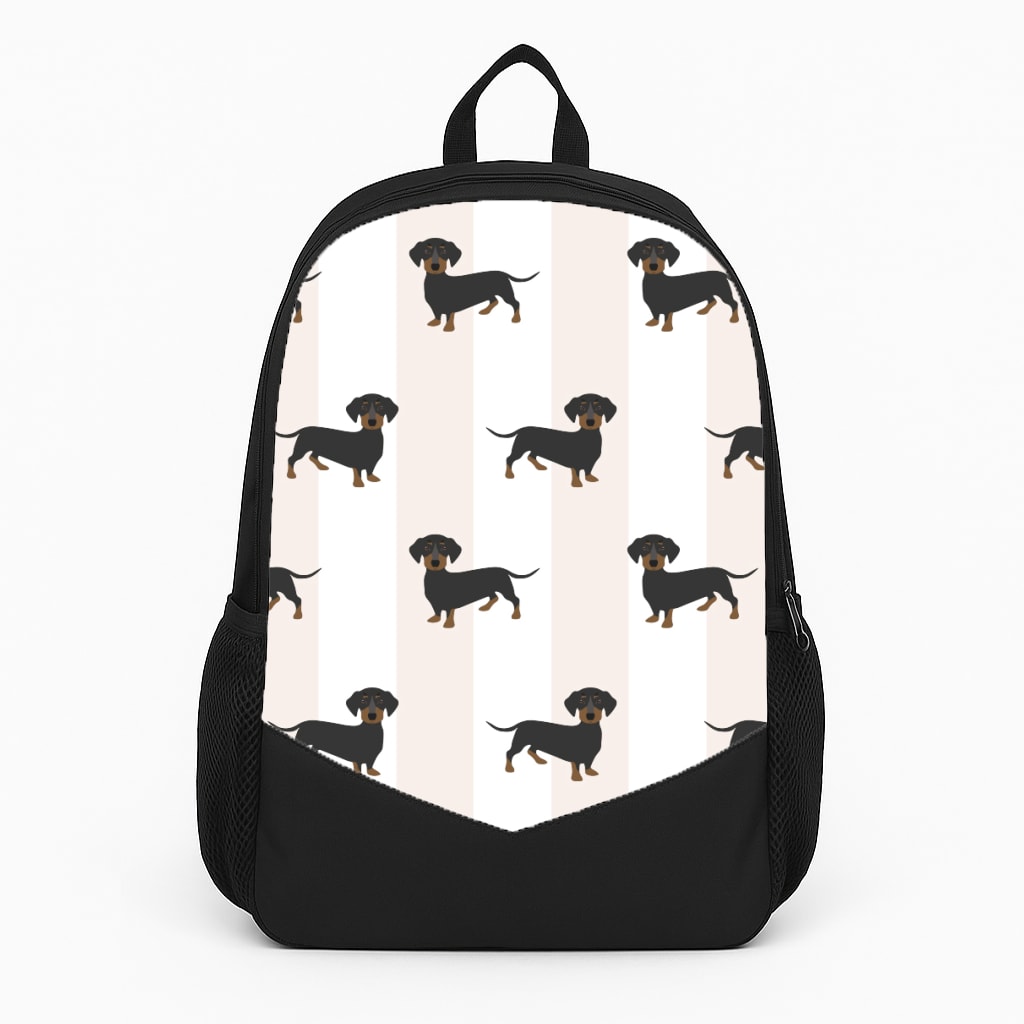 Striped Dachshund - Dog Pattern Backpack
